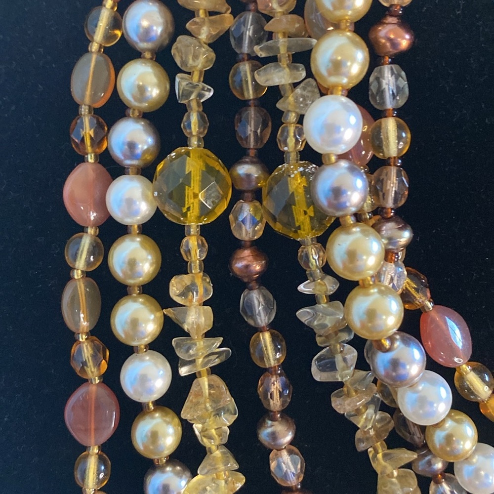 Joan Rivers Czech Glass Faux Pearls Multi Stand Necklace - Picture 10 of 17